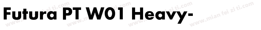 Futura PT W01 Heavy字体转换